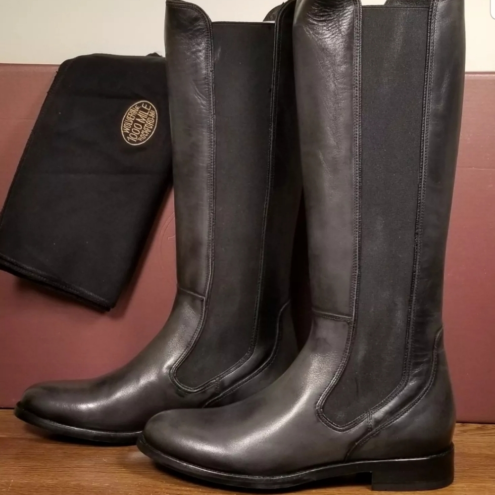 Wolverine 1000 Mile Darcy Gray Riding Boots 8.5 B